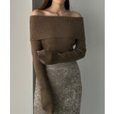 Louere ワイドオフショル長袖ニットトップス | Louere | 詳細画像26 