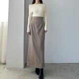 Louere ワイドオフショル長袖ニットトップス | Louere | 詳細画像6 