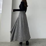 Louere ツイードハイウエストラッフルフレアスカート | Louere | 詳細画像11