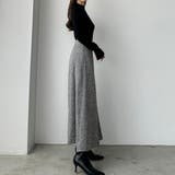 Louere ツイードハイウエストラッフルフレアスカート | Louere | 詳細画像12