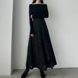 Louere ツイードハイウエストラッフルフレアスカート | Louere | 詳細画像3