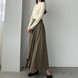 Louere ツイードハイウエストラッフルフレアスカート | Louere | 詳細画像6