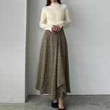 Louere ツイードハイウエストラッフルフレアスカート | Louere | 詳細画像7