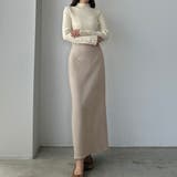 Louere ハイウエストヘリンボーンバックスリットペンシルスカート | Louere | 詳細画像10