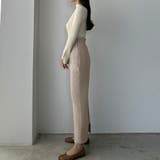 Louere ハイウエストヘリンボーンバックスリットペンシルスカート | Louere | 詳細画像13