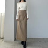 Louere ハイウエストヘリンボーンバックスリットペンシルスカート | Louere | 詳細画像15