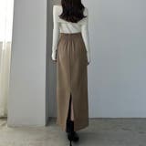 Louere ハイウエストヘリンボーンバックスリットペンシルスカート | Louere | 詳細画像18