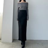 Louere ハイウエストヘリンボーンバックスリットペンシルスカート | Louere | 詳細画像6