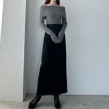 Louere ハイウエストヘリンボーンバックスリットペンシルスカート | Louere | 詳細画像8