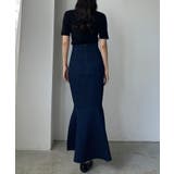 Louere ストレッチデニムバックマーメイドスカート | Louere | 詳細画像10 