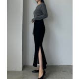 Louere ストレッチデニムバックマーメイドスカート | Louere | 詳細画像13 