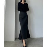 グレー | Louere ストレッチデニムバックマーメイドスカート | Louere