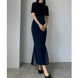 Louere ストレッチデニムバックマーメイドスカート | Louere | 詳細画像8 
