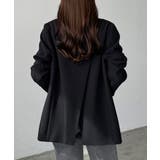 ブラック | Louere バックスリットテーラードジャケット | Louere