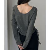 Louere ラインストーンドロストTシャツ | Louere | 詳細画像12