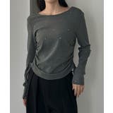 Louere ラインストーンドロストTシャツ | Louere | 詳細画像14