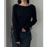 Louere ラインストーンドロストTシャツ | Louere | 詳細画像2