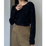 Louere ラインストーンドロストTシャツ | Louere | 詳細画像5