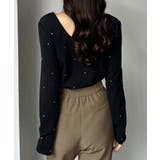 Louere ラインストーンドロストTシャツ | Louere | 詳細画像7