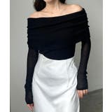 Louere シアーオフショルニットトップス | Louere | 詳細画像3