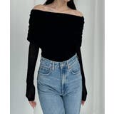 Louere シアーオフショルニットトップス | Louere | 詳細画像6