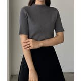 Louere ボトルネック半袖リブニット | Louere | 詳細画像13