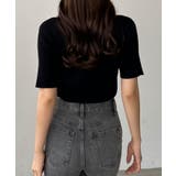 Louere ボトルネック半袖リブニット | Louere | 詳細画像5