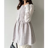 mipiarl  ラメツイードパールボタンペプラムトップス（薄手） | JUNOAH | 詳細画像11 