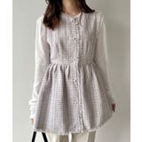 mipiarl  ラメツイードパールボタンペプラムトップス（薄手） | JUNOAH | 詳細画像12 