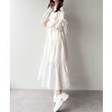 JUNOAH（ジュノア） | mipiarl 　袖リボンティアードシャツワンピース【一部ぺチスカートセット】