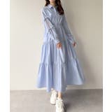 mipiarl  袖リボンティアードシャツワンピース【一部ぺチスカートセット】 | JUNOAH | 詳細画像4 