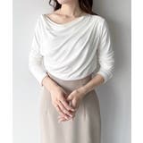 mipiarl 薄手ドレープトップス | JUNOAH | 詳細画像1