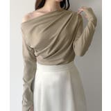 mipiarl 薄手ドレープトップス | JUNOAH | 詳細画像14