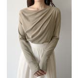 mipiarl 薄手ドレープトップス | JUNOAH | 詳細画像15