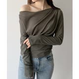 mipiarl 薄手ドレープトップス | JUNOAH | 詳細画像19