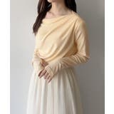 mipiarl 薄手ドレープトップス | JUNOAH | 詳細画像27