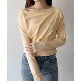 クリーム | mipiarl 薄手ドレープトップス | JUNOAH