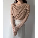 mipiarl 薄手ドレープトップス | JUNOAH | 詳細画像35