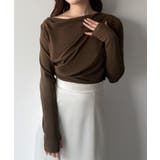 mipiarl 薄手ドレープトップス | JUNOAH | 詳細画像36