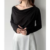 mipiarl 薄手ドレープトップス | JUNOAH | 詳細画像7