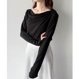 mipiarl 薄手ドレープトップス | JUNOAH | 詳細画像9