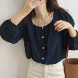 ネックレースブラウス レディース トップス | Dewlily | 詳細画像8 