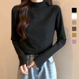 ハイネックトップス シャツ レディース | Dewlily | 詳細画像1 