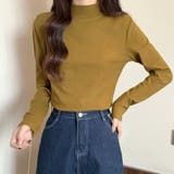 マスタード | ハイネックトップス シャツ レディース | Dewlily