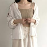 ノーカラーシャツ ブラウス レディース | Dewlily | 詳細画像2 