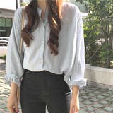 ノーカラーシャツ ブラウス レディース | Dewlily | 詳細画像6 