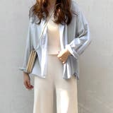 ノーカラーシャツ ブラウス レディース | Dewlily | 詳細画像8 