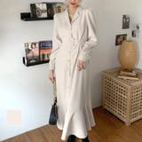 Vネックマーメイドワンピース レディース 長袖 | Dewlily | 詳細画像1 