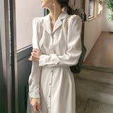 Vネックマーメイドワンピース レディース 長袖 | Dewlily | 詳細画像3 