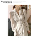 Vネックマーメイドワンピース レディース 長袖 | Dewlily | 詳細画像5 